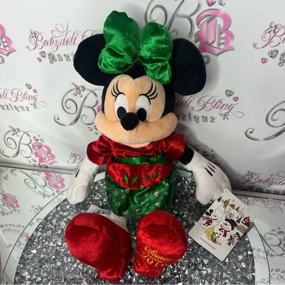 Disney Minnie Mouse holiday cheer Christmas 2019 rare plush stuffed toy decor - Picture 3 of 8